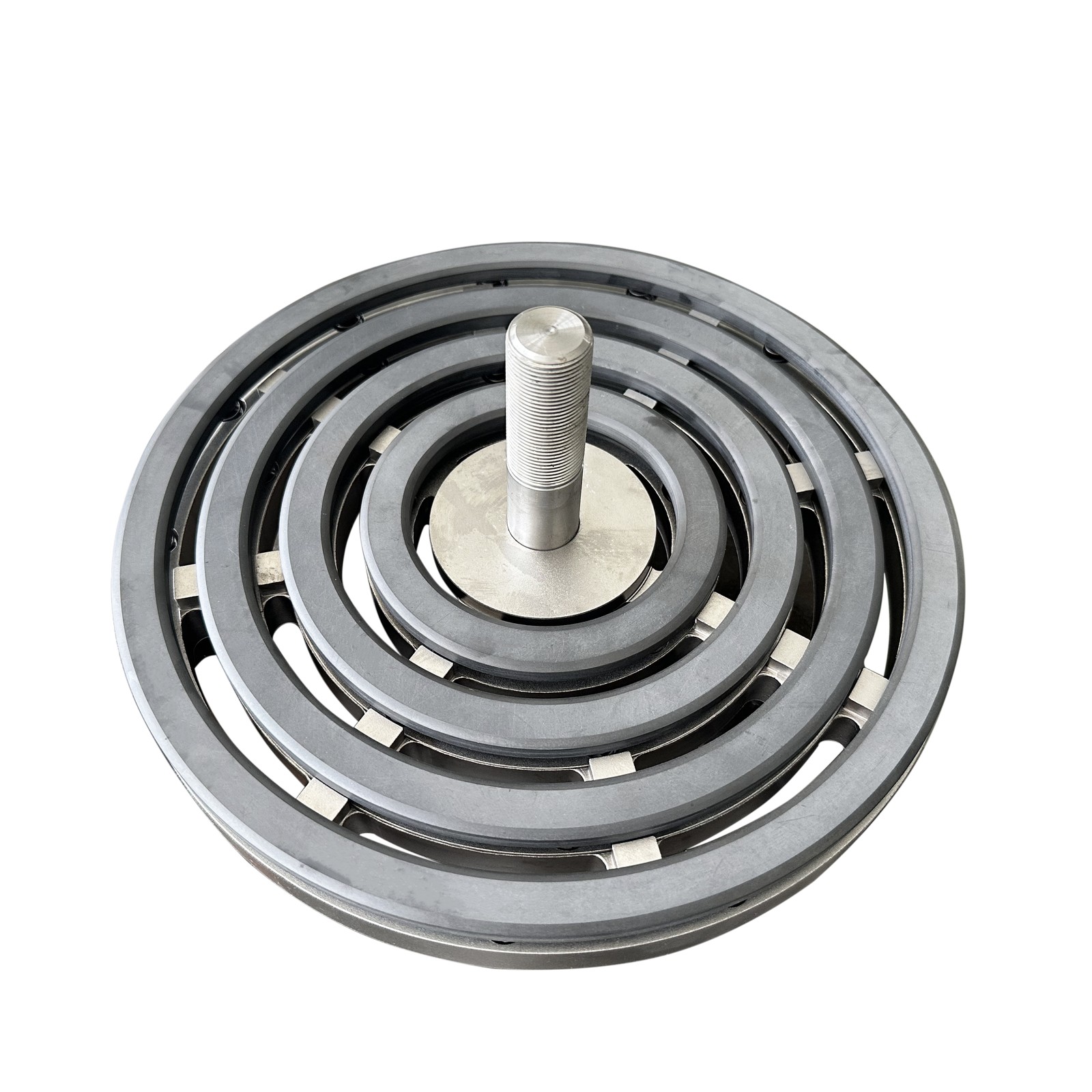 Ring-type compressor valve assembly on a white background